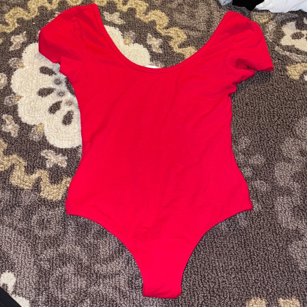 A bodysuit red